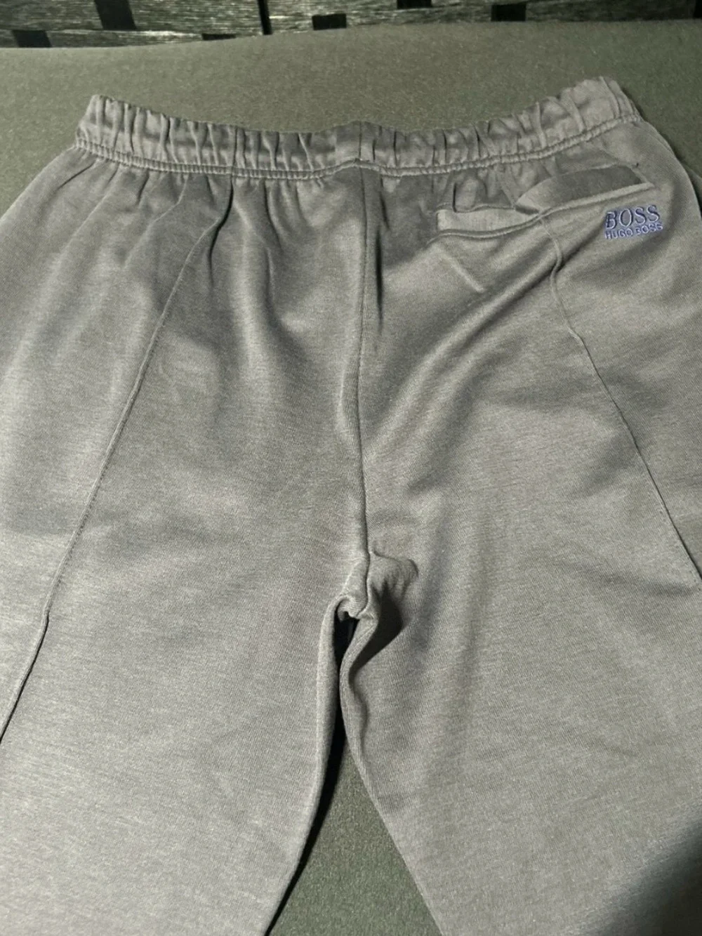 Hugo Boss Gray Men's Sweatpants with Subtle Logo
